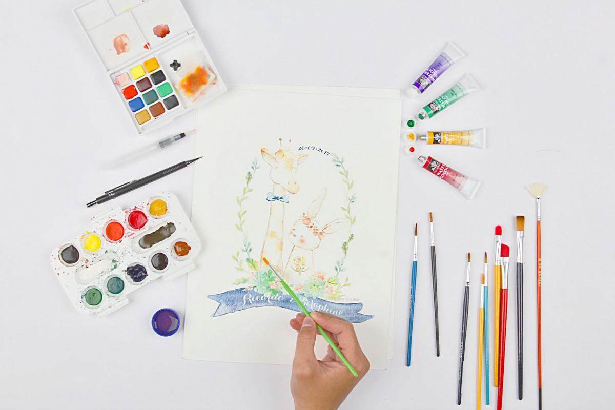 Teknik Coloring dengan Watercolor