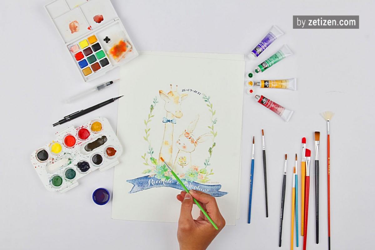 Watercoloring: Bisa Jadi Hobi sampai Bisnis