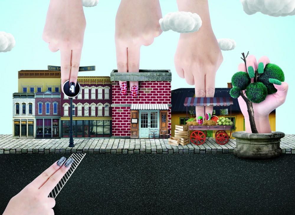 Kreasi motif Nail Art yang Artsy